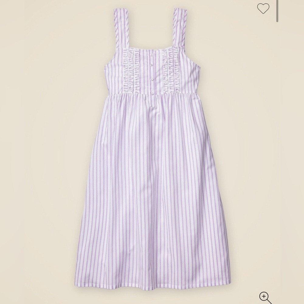 Petite Plume 100% Cotton Purple Stripe Nightgown Sz S